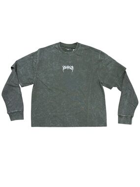 YoungLA Gray Distressed 2/1 T Size: Medium NWT